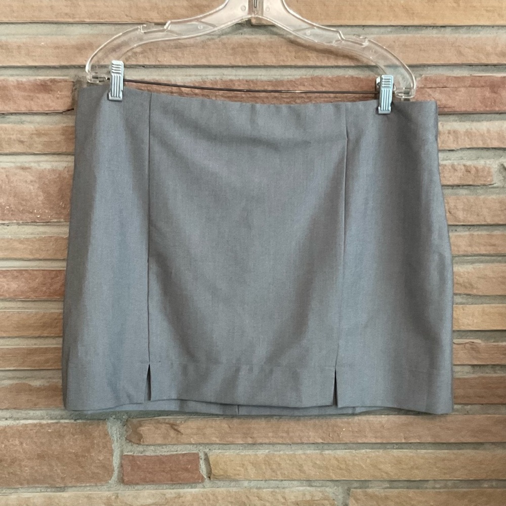 Asos Design Plus Size Pencil Mini Skirt Gray US Size 14